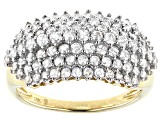 Pre-Owned White Diamond 10K Yellow Gold Ring 1.50ctw