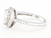 Pre-Owned Moissanite platineve ring 2.10ctw DEW.