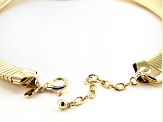 Pre-Owned Off Park Collection™ Gold Tone White Crystal Cobra Necklace