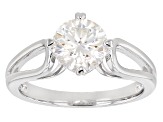 Pre-Owned Moissanite Ring Platineve ™ 1.50ct DEW