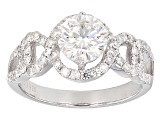 Pre-Owned Moissanite Platineve Ring 1.72ctw D.E.W