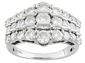 Pre-Owned Moissanite Platineve Ring 2.24ctw D.E.W