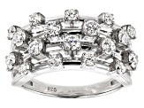 Pre-Owned Moissanite Platineve Ring 1.35ctw D.E.W
