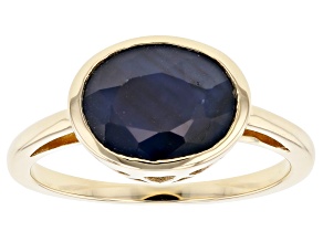 Pre-Owned Blue Sapphire 10k Yellow Gold Ring 1.96ct