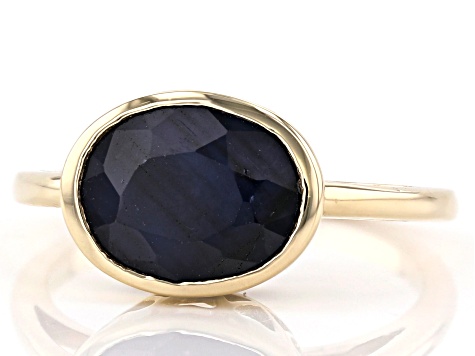 Pre-Owned Blue Sapphire 10k Yellow Gold Ring 1.96ct