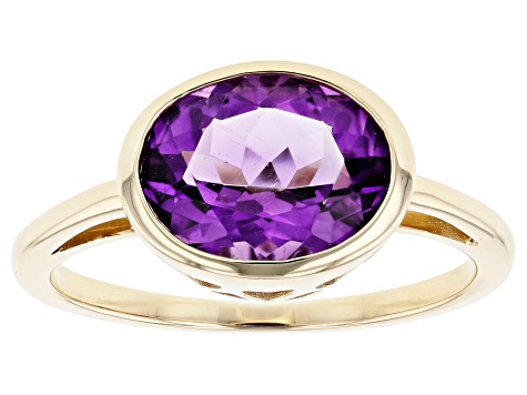 Pre-Owned Purple Amethyst 10k Yellow Gold Ring 1.96ct