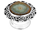 Pre-Owned Artisan Collection of India™ Agate Stalactite Sterling Silver Ring