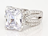 Pre-Owned White Cubic Zirconia Platineve Ring 12.91ctw
