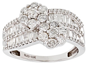 Pre-Owned White Diamond 10k White Gold Ring 1.55ctw