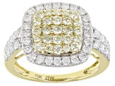 Pre-Owned Natural Yellow And White Diamond 10K Yellow Gold Ring 1.50ctw