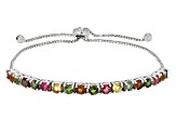 Pre-Owned Multi-Tourmaline Sterling Silver Bracelet. 1.80ctw