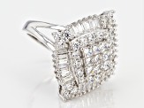 Pre-Owned Cubic Zirconia Silver Ring 4.32ctw