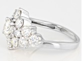 Pre-Owned Moissanite Platineve ring 2.64ctw DEW.