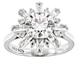 Pre-Owned Moissanite Platineve Ring 2.88ctw DEW.