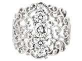 Pre-Owned Moissanite Platineve Ring 1.18ctw DEW