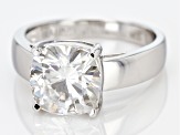 Pre-Owned Moissanite Platineve Ring 4.20ct DEW.