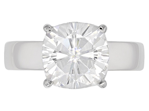 Pre-Owned Moissanite Platineve Ring 4.20ct DEW.