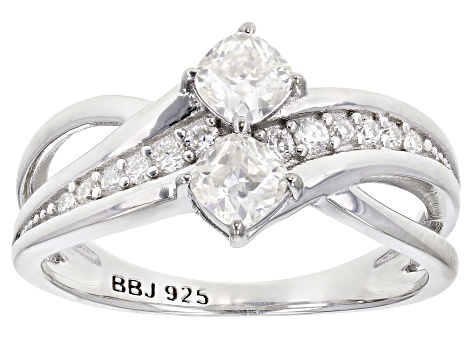 Pre-Owned Moissanite Platineve® Ring .82ctw DEW