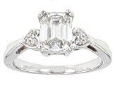 Pre-Owned Moissanoite Platineve Ring 1.81ctw DEW.