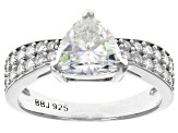 Pre-Owned Moissanite Platineve® Ring 2.12ctw DEW