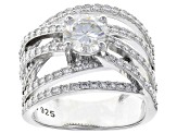 Pre-Owned Moissanite Platineve Ring 2.14CTW DEW