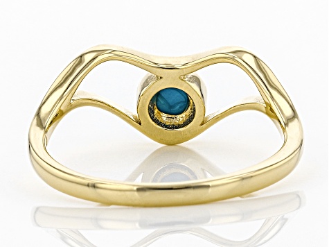 Pre-Owned Blue Sleeping Beauty Turquoise 10k Gold Ring