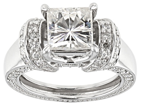Pre-Owned Moissanite Platineve Ring 3.28ctw D.E.W