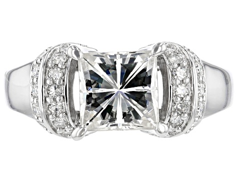 Pre-Owned Moissanite Platineve Ring 3.28ctw D.E.W