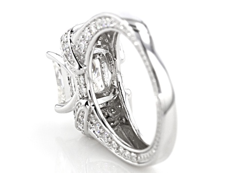 Pre-Owned Moissanite Platineve Ring 3.28ctw D.E.W