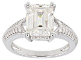 Pre-Owned Moissanite Platineve Ring 3.83ctw DEW.