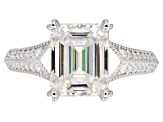 Pre-Owned Moissanite Platineve Ring 3.83ctw DEW.