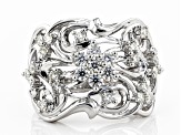 Pre-Owned Moissanite Platineve Ring 1.02ctw DEW.