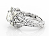 Pre-Owned Moissanite Platineve Ring 1.80ctw DEW.