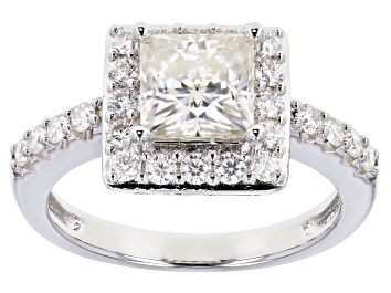 Picture of Pre-Owned Moissanite Platineve Ring 2.42ctw DEW.