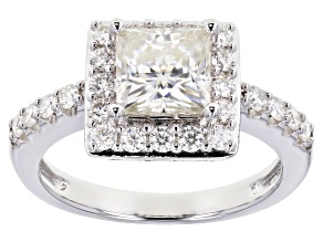 Pre-Owned Moissanite Platineve Ring 2.42ctw DEW.