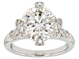 Pre-Owned Moissanite Platineve Ring 4.60ctw DEW.