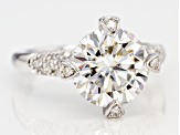 Pre-Owned Moissanite Platineve Ring 4.60ctw DEW.