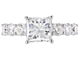 Pre-Owned Moissanite Platineve Ring 3.88ctw DEW.