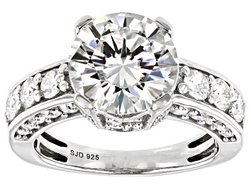 Picture of Pre-Owned Moissanite Platineve Ring 4.88ctw DEW.