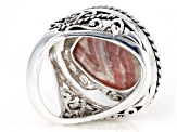 Pre-Owned Pink Rhodochrosite Sterling Silver Ring