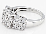 Pre-Owned Moissanite Platineve ring 1.51ctw DEW.