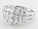 Pre-Owned Cubic Zirconia Silver Ring 5.85ctw (3.27ctw DEW)