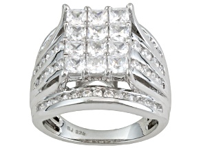 Pre-Owned Cubic Zirconia Silver Ring 4.21ctw