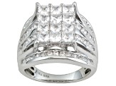 Pre-Owned Cubic Zirconia Silver Ring 4.21ctw