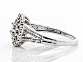 Pre-Owned White Diamond Rhodium Over Sterling Silver Ring 0.25ctw
