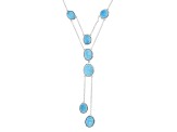 Pre-Owned Blue Sleeping Beauty Turquoise Sterling Silver Necklace