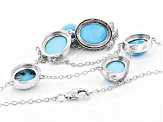 Pre-Owned Blue Sleeping Beauty Turquoise Sterling Silver Necklace