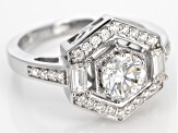 Pre-Owned Moissanite Platineve Ring 1.26ctw DEW