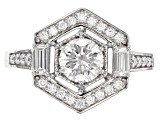 Pre-Owned Moissanite Platineve Ring 1.26ctw DEW