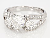 Pre-Owned Moissanite Platineve Ring 1.72ctw DEW.